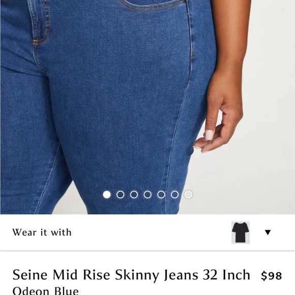 Universal Standard Mid Rise Skinny Jeans - Picture 4 of 5